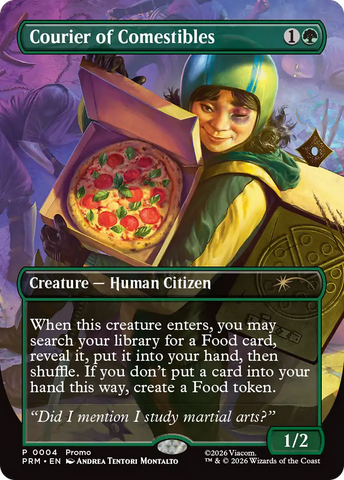 Courier of Comestibles (Borderless) [Wizards Play Network 2026]