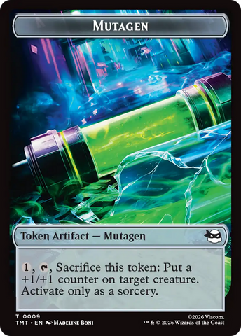 Copy // Mutagen Double-Sided Token [Teenage Mutant Ninja Turtles Tokens]