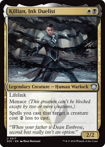 Killian, Ink Duelist [Secrets of Strixhaven Commander]