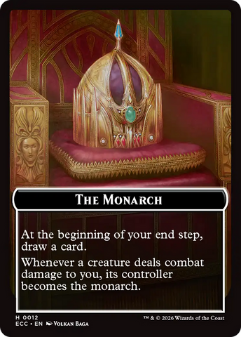 Saproling // The Monarch Double-Sided Token [Lorwyn Eclipsed Tokens]