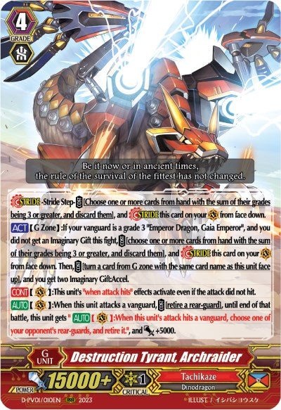 Destruction Tyrant, Archraider (D-PV01/010EN) [History Collection]