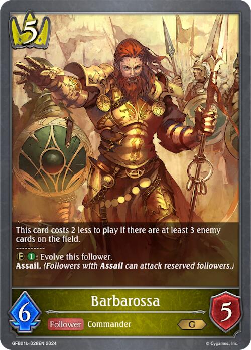 Barbarossa (GFB01b-028EN) [Gloryfinder Bundle 01: Guide to Glory]