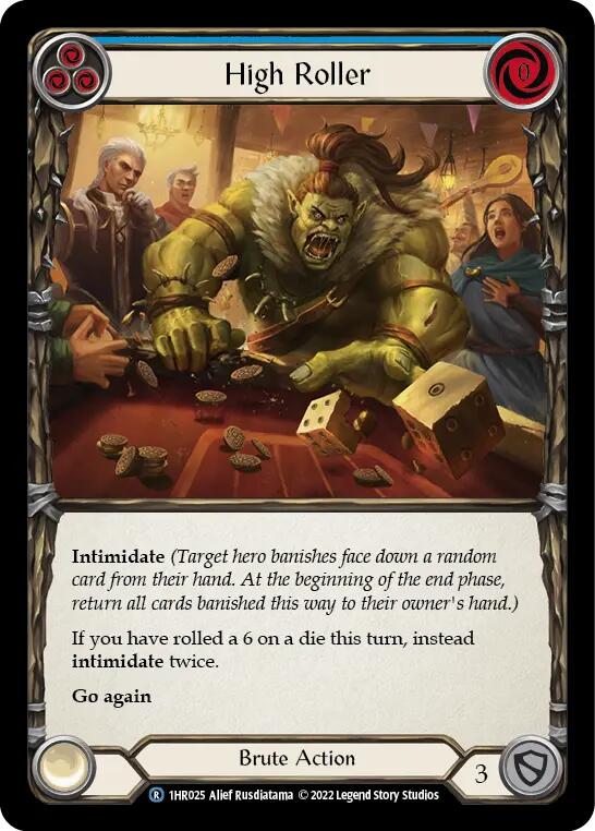 High Roller (Blue) [1HR025] (Historic Pack 1 Blitz Deck Rhinar)