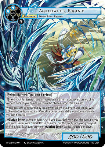 Aquafeather Phoenix (MP02-072 MR) [Masterpiece Collection 02 "Fates Reunited!"]