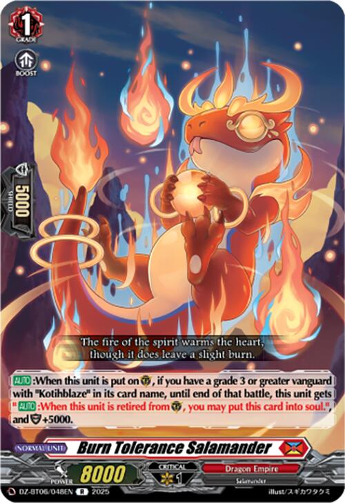 Burn Tolerance Salamander (DZ-BT06/048EN) [Generation Dragenesis]
