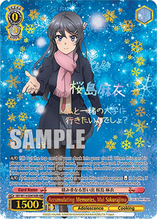 Accumulating Memories, Mai Sakurajima (SBY/W114-E047ABR ABR) [Rascal Does Not Dream Series]