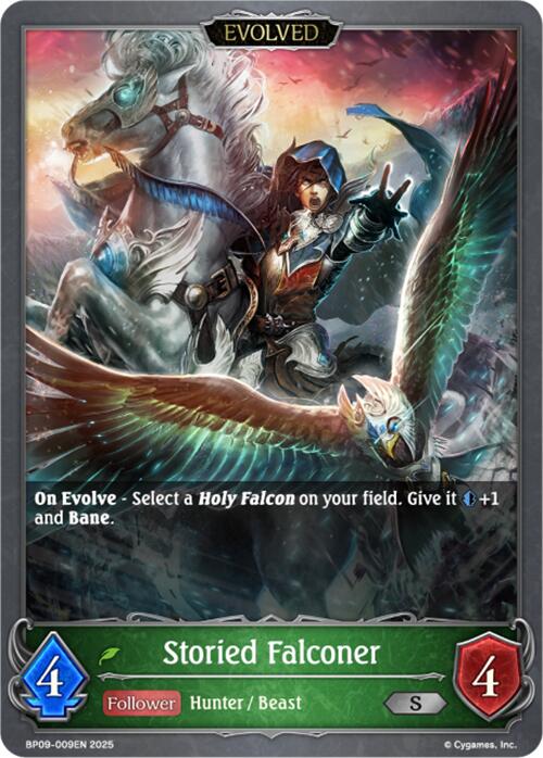Storied Falconer (Evolved) (BP09-009EN) [Duet of Dawn and Dusk]