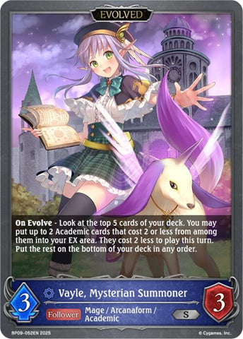 Vayle, Mysterian Summoner (Evolved) (BP09-052EN) [Duet of Dawn and Dusk]