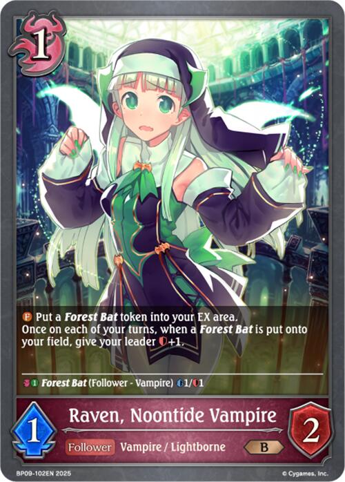 Raven, Noontide Vampire (BP09-102EN) [Duet of Dawn and Dusk]