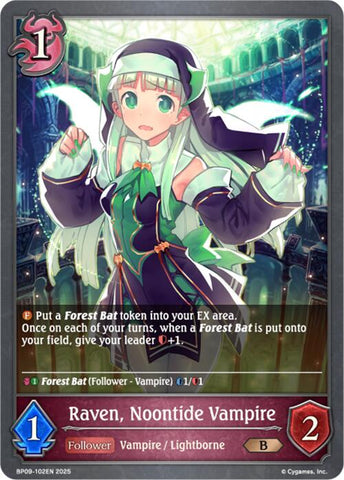 Raven, Noontide Vampire (BP09-102EN) [Duet of Dawn and Dusk]