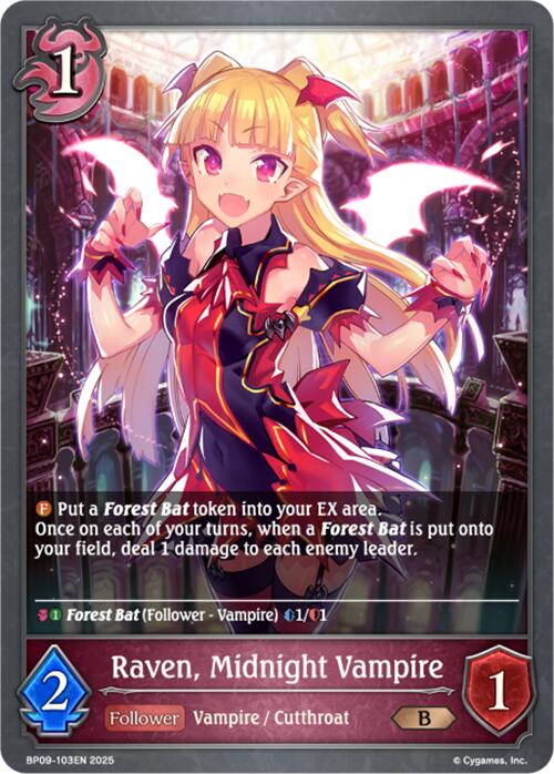 Raven, Midnight Vampire (BP09-103EN) [Duet of Dawn and Dusk]