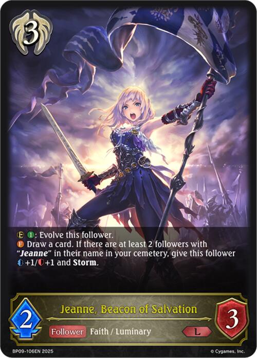 Jeanne, Beacon of Salvation (BP09-106EN) [Duet of Dawn and Dusk]