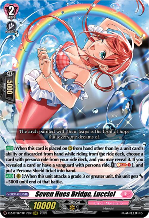 Seven Hues Bridge, Lucciel (DZ-BT07/017EN) [Moon Fangs & Cerulean Blaze]