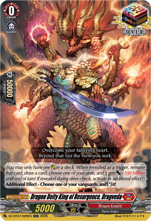 Dragon Deity King of Resurgence, Dragveda (DZ-BT07/020EN) [Moon Fangs & Cerulean Blaze]