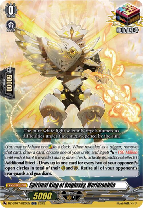 Spiritual King of Brightsky, Meridzanblia (DZ-BT07/026EN) [Moon Fangs & Cerulean Blaze]