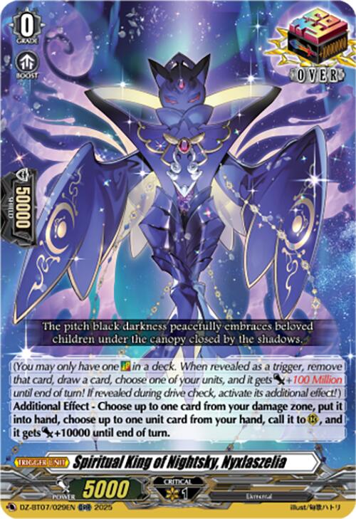 Spiritual King of Nightsky, Nyxlaszelia (DZ-BT07/029EN) [Moon Fangs & Cerulean Blaze]
