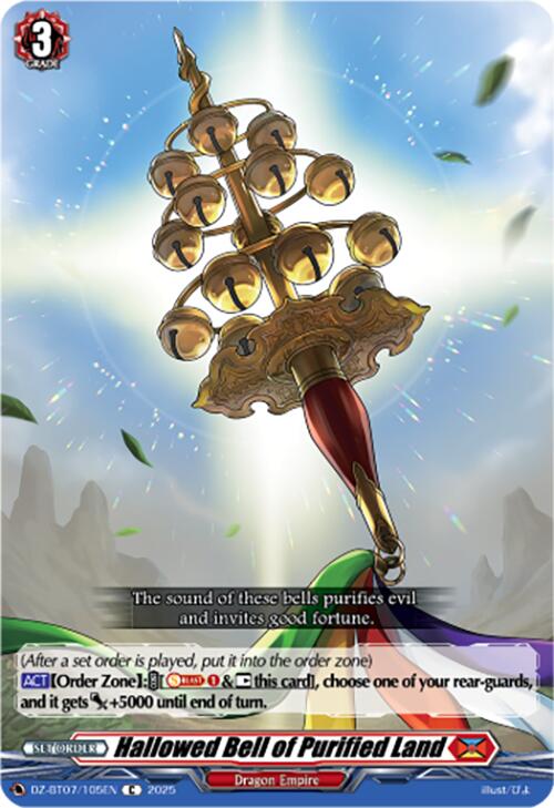 Hallowed Bell of Purified Land (DZ-BT07/105EN) [Moon Fangs & Cerulean Blaze]