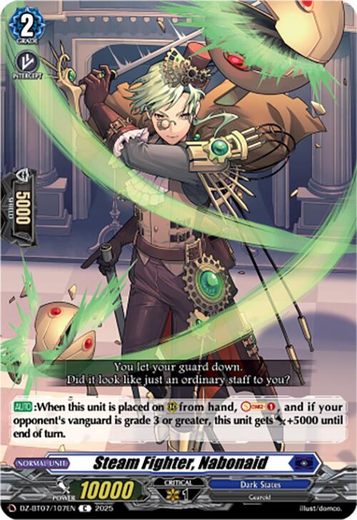 Steam Fighter, Nabonaid (DZ-BT07/107EN) [Moon Fangs & Cerulean Blaze]