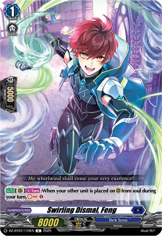 Swirling Dismal, Feng (DZ-BT07/110EN) [Moon Fangs & Cerulean Blaze]