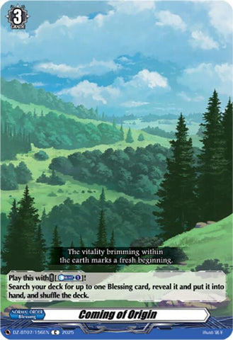 Coming of Origin (DZ-BT07/156EN) [Moon Fangs & Cerulean Blaze]