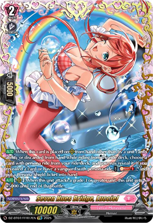 Seven Hues Bridge, Lucciel (DZ-BT07/FFR17EN) [Moon Fangs & Cerulean Blaze]