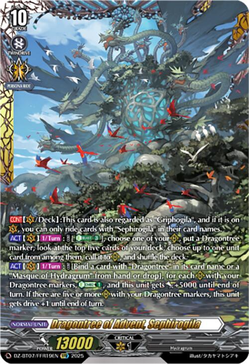 Dragontree of Advent, Sephirogila (DZ-BT07/FFR19EN) [Moon Fangs & Cerulean Blaze]