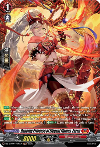 Dancing Princess of Elegant Flames, Faren (DZ-BT07/FR05EN) [Moon Fangs & Cerulean Blaze]