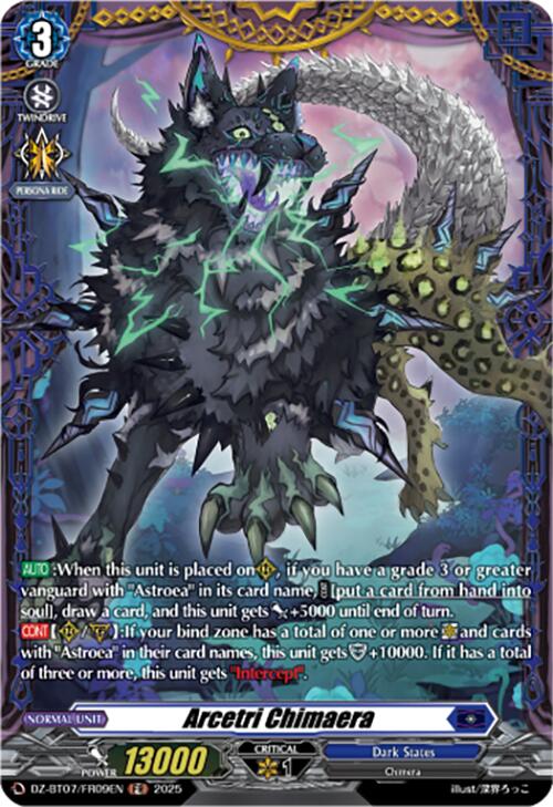 Arcetri Chimaera (DZ-BT07/FR09EN) [Moon Fangs & Cerulean Blaze]