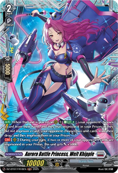 Aurora Battle Princess, Welt Khipple (DZ-BT07/FR18EN) [Moon Fangs & Cerulean Blaze]