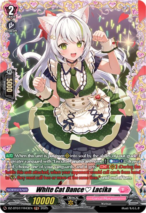 White Cat Dance Lacika (DZ-BT07/FR43EN) [Moon Fangs & Cerulean Blaze]