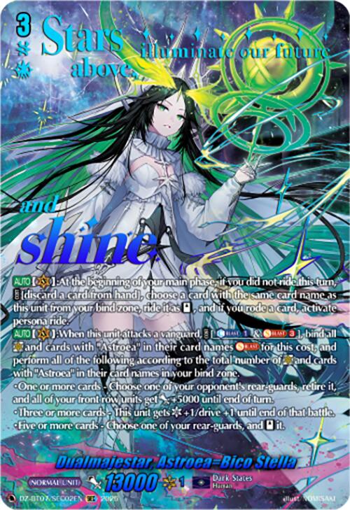Dualmajestar, Astroea=Bico Stella (DZ-BT07/SEC02EN) [Moon Fangs & Cerulean Blaze]