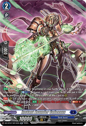 Instant Asunder Colossus (DZ-BT07/SR10EN) [Moon Fangs & Cerulean Blaze]