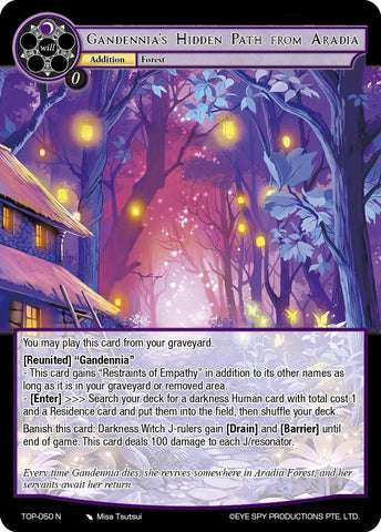 Gandennia's Hidden Path from Aradia (TOP-050 N) [Ten Oaths of Protopaterpolis' War]