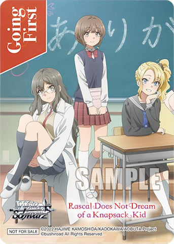 Going First (Rascal Does Not Dream of a Knapsack Kid) (Alternate Art) [Rascal Does Not Dream Series]