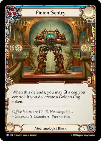 Pinion Sentry [SEA023] (High Seas)  Rainbow Foil