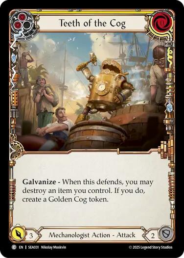 Teeth of the Cog (Yellow) [SEA031] (High Seas)