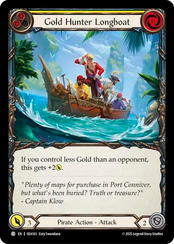 Gold Hunter Longboat [SEA163] (High Seas)  Rainbow Foil