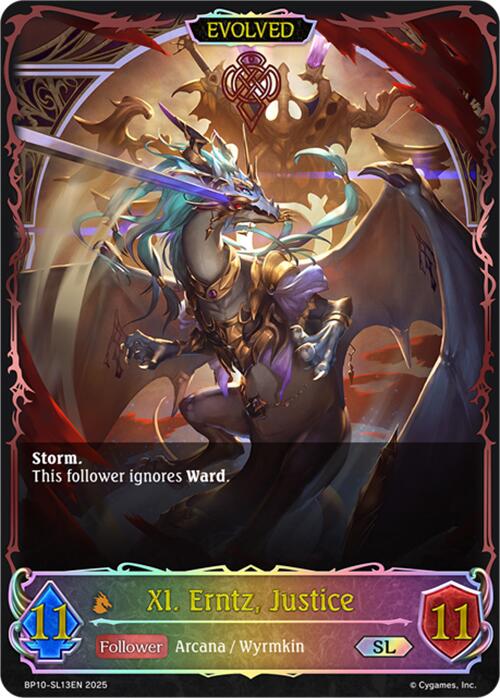 XI. Erntz, Justice (Evolved) (SL) (BP10-SL13EN) [Gods of the Arcana]