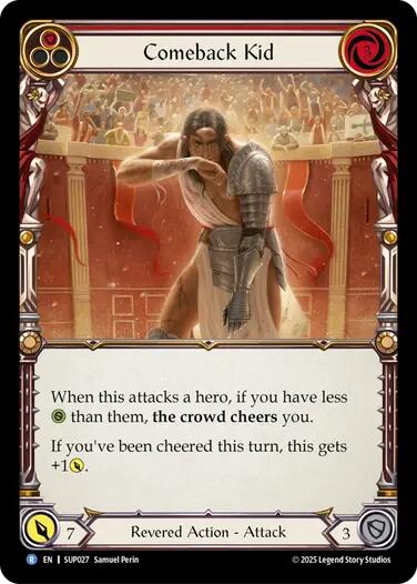 Comeback Kid (Red) [SUP027] (Super Slam)  Rainbow Foil