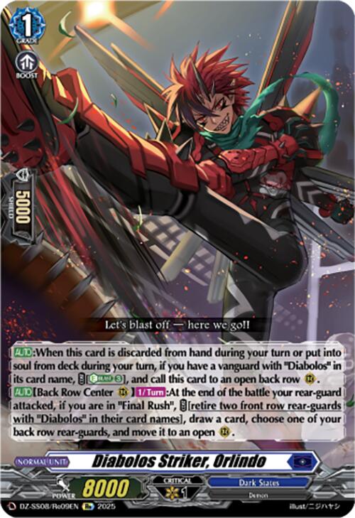 Diabolos Striker, Orlindo (DZ-SS08/Re09EN) [Festival Booster 2025]