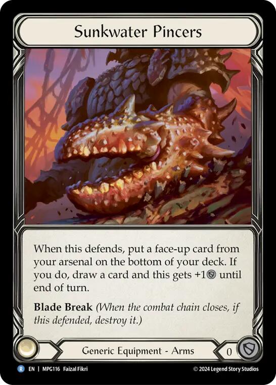 Sunkwater Pincers [MPG116] (Mastery Pack Guardian)  Cold Foil