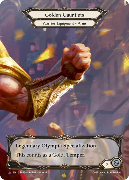 Golden Gauntlets (Marvel) [SUP249] (Super Slam)  Cold Foil