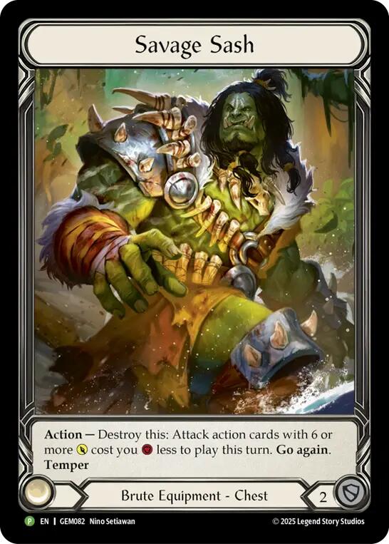 Savage Sash [GEM082] (GEM Pack 3)  Rainbow Foil