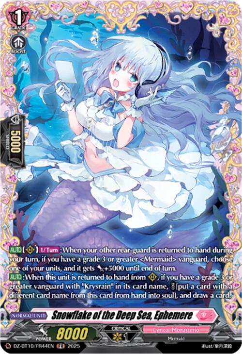 Snowflake of the Deep Sea, Ephemere (FR) (DZ-BT10/FR44EN) [Dragonsoul Resonance]