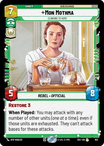 Mon Mothma - Clinging to Hope (Foil) (613) (613) [Secrets of Power]