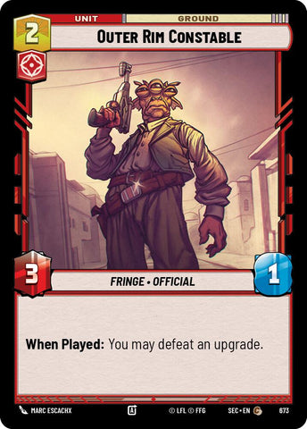 Outer Rim Constable (673) (Foil) (673) [Secrets of Power]