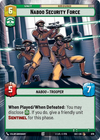 Naboo Security Force (876) (Hyperspace Foil) (876) [Secrets of Power]