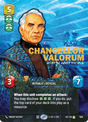 Chancellor Valorum - Civil Servant (Prestige Foil) (1099) (1099) [Secrets of Power]