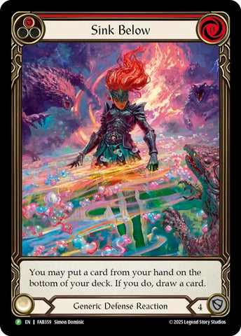 Sink Below (Red) [FAB359] (Promo)  Rainbow Foil