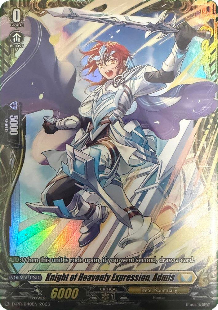 Knight of Heavenly Expression, Admis (D-PR/840EN) [D Promo Cards]